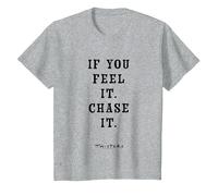 Twisters If You Feel It Chase It T-Shirt, Youth, Heather Grey, 4T