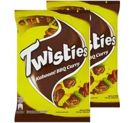 Twisties BBQ Curry Flavour 140g, Packs of 2, by Food Sanctuary