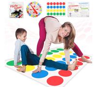 Twisting Game for Kids Families Floor Mat Game With Spinner Balance Lawn Games Camping Funny Game Pad Party Puzzle Game Easter Indoor Outdoor Birthday for Children Adults Team Family Party Gathering