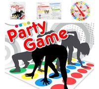 Twisting Game for Kids Family Funny Balance Spinner Floor Mat Lawn Game Classic Floor Play Mat Board Garden Games for Children and Adults, Team Puzzle Party Toy Game Indoor Outdoor Party Gathering