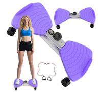 Twisting Waist Machine, Twist Board for Exercise, 300 lbs Weight Capacity, Noiseless Ab Twister for Home Gym Equipment for Women/Men, Track Time, Reps, Calories with Digital Display (Purple)