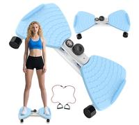 Twisting Waist Machine, Twist Board for Exercise, 300 lbs Weight Capacity, Noiseless Ab Twister for Home Gym Equipment for Women/Men, Track Time, Reps, Calories with Digital Display (Blue)