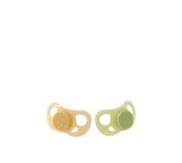 Twistshake 2X Orthodontic Pacifier, Baby Infant Soother, BPA, BPF, BPS Free, 6+ Months,Cactus Green & Caramel Beige