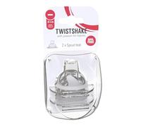Twistshake 2X Spout Baby Infant Teat, 4+ Months, Transparent