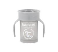 Twistshake 360 Cup | Baby Sippy Cup with 360° Drinking Rim - 230ml | Children's Learning Cup with Handles | Non-Spill Toddler Sippy Cup | BPA-Free | Training Sippy Cup for Kids | 6+ Months | Grey