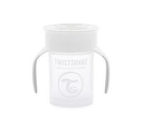 Twistshake 360 Cup | Baby Sippy Cup With 360° Drinking Rim - 230ml | Children's Learning Cup With Handles | Non-Spill Toddler Cup | BPA-Free | Training Cup for Kids | 6+ Months | White