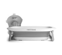 Twistshake Baby Bath Tub & Cushion & Stand Foldable & Non-Slip 30L & Drain (New)