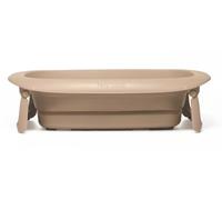 Twistshake Baby Bath V2 Set | Foldable Bath with Bath Pillow & Rinser | 30L Capacity | BPA Free | 0-4 Years | Mocha