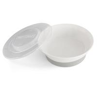 Twistshake Baby Bowl with Airtight Lid | BPA-Free Baby Weaning Bowl | 6 Month+ Baby feeding plate | Food Training Plate for Infants & Kids | Baby Food Bowl for Daily Use | Baby Cereal Bowl with Silicone Base | White