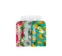 Twistshake Baby Food Pouches 220ml - Set of 3 | Reusable Double Zip Baby Food Pouch Weaning, Yoghurt, Purees & Lumpy Homemade Food | BPA Free Fill n Squeeze Baby Weaning Pouches | Washable Squeeze Pouch | Freezer Safe Baby Food Bag | Fruit Design