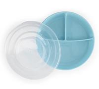 Twistshake Divided Plate divided plate with cap Blue 6 m+ 1 pc