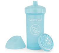 Twistshake Kid Cup - 360ml | Leak-Proof Baby Sippy Cup with Hard Spout and Fruit Mixer | Trainer Bottle for Kids & Toddlers | Spill-Proof Baby Water Bottles | Non-Spill & BPA-Free | Blue