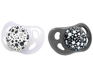 Twistshake - Pacifier 6 m Black/White 2-Pack