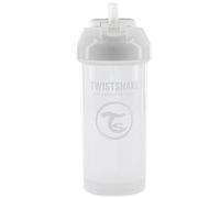 Twistshake Baby Sippy Cup with Straw - 360ml | Leak Proof Baby Water Bottles | Non-Spill Toddler Sippy Cup | BPA-Free Straw Cup | Training Sippy Cup for Kids | White