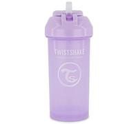 Twistshake Baby Sippy Cup with Straw - 360ml | Leak Proof Baby Water Bottles | Non-Spill Toddler Sippy Cup | BPA-Free Straw Cup | Training Sippy Cup for Kids | Pastel Purple