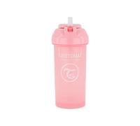 Twistshake Straw Cup | Baby Drinking Bottle with Soft Straw - 360ml | Leak-Proof Water Mug | Non-Spill Toddler Trainer | BPA-Free Weaning Cup for Kids | Pink