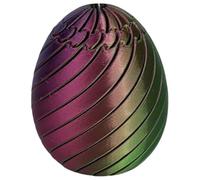 Twisty Fidget Egg, 3D Printed Slippery Egg Fidget, Easter Dragon Eggs, Easter Basket Stuffers Essentials, Rotating Fidget Puzzle Toy for Stress Relief, Colorful Desk Fidget Toy for Easter