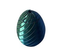 Twisty Fidget Egg, 3D Printed Slippery Egg Fidget, Easter Sensory Toys Rotating Fidget Puzzle Toy for Teens Adults Home Office Classroom Car Rides Travel (D)