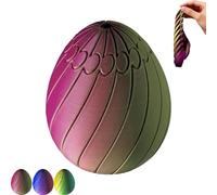 Twisty Fidget Egg, 3D Printed Slippery Egg Fidget Toy, Rotating Puzzle Toy For Stress Relief,Sensation Stress Relief Balls For Anxiety, Twistable Desk Relaxation(b)