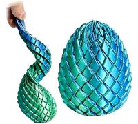 Twisty Fidget Egg, 3D Printed Slippery Egg Fidget Toys, Easter Dragon Eggs, Fidgets Stress Relief Toys for Kids Adults, Focus Relaxation Desk Toy, Unique Gifts