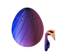 Twisty Fidget Egg - 3D Printing, 2.76 Inches, 3D Printed Slippery Egg Fidget, Durable Design | Easter, Stress Relief Toy For Kids, Adults, Office, Travel, And Home Use