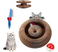 Twisty Paws Cat Toy, 2026 New Magnetic Magic Organ Cat Scratcher, Interactive Foldable Cats Scratch Cardboard with Bell, Withstands Heavy Scratching, Keep Your Cats Captivated (1PC)