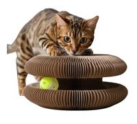 Twisty Paws Cat Toy, Kitty Scratching Board, Reversible Infinity Interactive Cats Cardboard Kitten Scratcher Pads for Indoor Cats