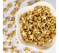 Twisweet Gold Sprinkles 130g, Edible Gold Stars for Cake Decorating, Mix Size Star Sugar Sprinkles Baking Candy, Cupcake Topper Ice Cream Cookie Cake Decorations, Christmas Wedding Birthday Supplies