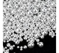 Twisweet Silver Sprinkles 130g, Edible Pearl Sprinkles for Cake Decorating, Mix Size Sugar Pearls Baking Candy, Cupcake Topper Cookie Ice Cream Cake Decorations Birthday Wedding Christmas Supplies