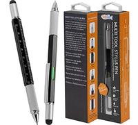 TwitFish Multi-Tool Pen - Novelty Gadget - Premium Metal All-in-One Multi-functional: Pen, Stylus, Ruler, Spirit Level, & Screwdrivers