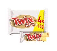Twix Caramel & White Chocolate Fingers Biscuit Snack Bars Multipack 4 x 46g