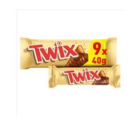 Twix Chocolate Bar Twin Snack Bars 9 Pack 9 X 40g