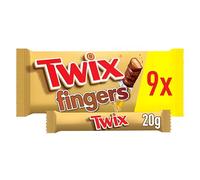 Twix Chocolate Bars, Caramel & Milk Chocolate Biscuits, 9 x 20g Multipack, Ideal for Gifts, Perfect for Snacks