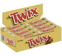 TWIX Chocolate Bars - Delicious Caramel, Crunchy Cookie, and Milk Chocolate Delight (32 x 50g) - Snack on the Go!