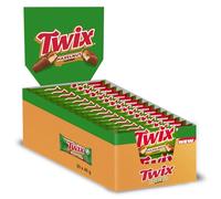 Twix Hazelnut Milk Chocolate Bar 30 x 46g - Biscuit Fingers with Hazelnut Caramel, Individually Wrapped Snacks
