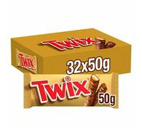 Twix Chocolate Bars 50g (Pack of 32) 100560