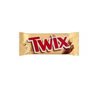 Twix Standard Twin Chocolate Bars 25 x 50g - Caramel-Covered Crunch, Party-Ready & On-the-Go Treats