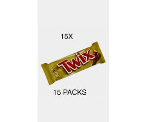 TWIX STD BROWN CHOCOLATE BARS 15 X 50g Full Box.Cheapest On Ebay.DATE:28/5/2024