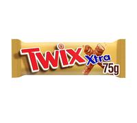 Twix Xtra Chocolate Biscuit Twin Bars 75g (Pack of 24)