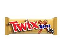 Twix Xtra Milk Chocolate Bar, 75g - Chocolate Biscuits & Sweet Snacks - Perfect For Work Breaks With Tea Or Coffee, On-The-Go Snacking, Hamper Filler & Gift