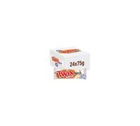 Twix Xtra White Chocolate Bars 75g x24 - Full Box of 24 White Chocolate Caramel Biscuit Bars