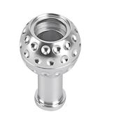 Twixral car Gear Shift knob 5/6Speed Gear Shift Knob Car Manual Trans Shifter Stick Head Aluminum with M8 M10 M12 Adapter for VW GTI for Jetta(White)