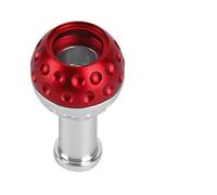 Twixral car Gear Shift knob 5/6Speed Gear Shift Knob Car Manual Trans Shifter Stick Head Aluminum with M8 M10 M12 Adapter for VW GTI for Jetta(Red)