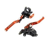 Twixral Motorbike Brake Levers 22mm Adjustable Clutch Brake Off-Road Motocross Motorcycle CNC for Enduro Clutch Lever Cbr1100Xx for Sym Jet(Orange)