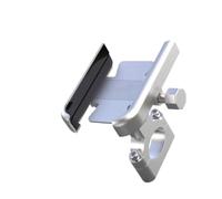Twixral Phone Holder for Bikes Scooters Adjustable Bicycle Motorcycle GPS Navigation Stand Bracket GPS Navigation Bracket(Silver)