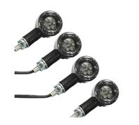 Twixral Turning Indicators 4Pcs 12V Bullet Turn for Signal Light Running Brake Marker Lamp 4 Wires For Motorcycle for Scooter Dual Purpose Dirt Bike Universal