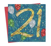 Twizler 21st Birthday Card - 21 Year Old Card - Age 21 Birthday Card - Unisex 21st Birthday Card for Him Her Female Male - Happy Birthday Card Age 21 for Son Daughter Brother Sister