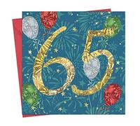 Twizler 65th Birthday Card - 65 Year Old Card - Age 65 Birthday Card - Unisex 65th Birthday Card for Him Her Female Male - Happy Birthday Card Age 65 Brother Sister Mum Dad Grandad Nan