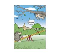 Twizler A5 Notebook - Funny Hedgehogs Design - A5 Lined Notebook - Funny Work Notepad - To Do List - Journal - Note Book - Note Pad Shopping List