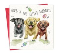 Twizler Easter Card - Labrador Dogs - Funny Happy Easter Card